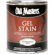 Old Masters 82004 Qt Weathered Wood Gel Stain