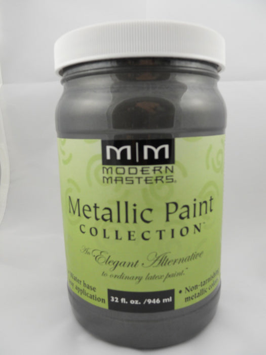 MODERN MASTERS Metallic Paint #244 Semi Opaque Steel Gray/6oz.