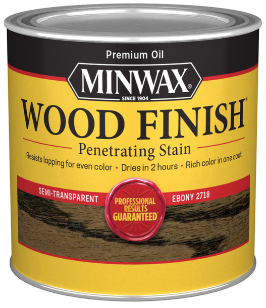 Minwax 22718 .5Pt Ebony 2718 Stain