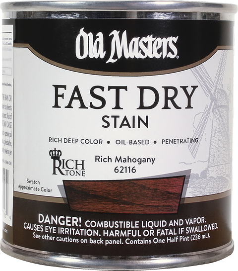 Old Masters 62116 .5Pt Rich Tone Fast Dry Stain Rich Mahogany