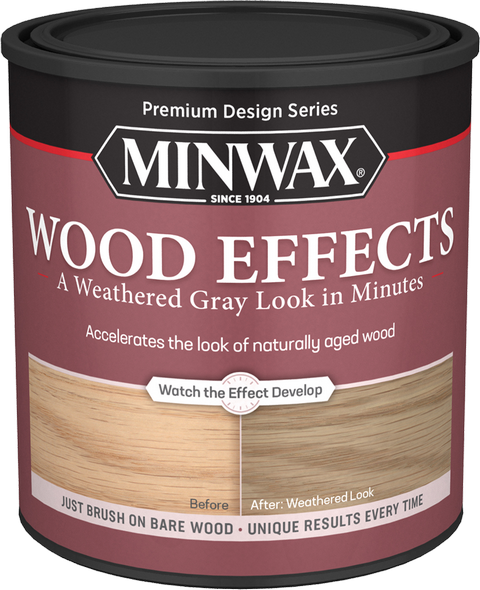 Minwax 40214 Qt Weathered Gray Wood Effects
