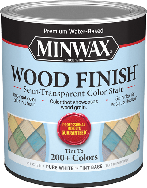 Minwax 11710 Qt Tint Base Wood Finish Water-Based Semi-Transparent Color Stain