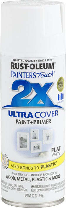 FLAT WHITE  PAINTER'S TOUCH  2 X ULTRA (6 PACK)