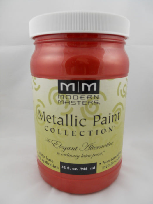 MODERN MASTERS Metallic Paint #513 Opaque Sashay Red/6oz.