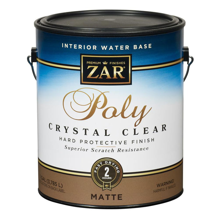 Zar 344 1 Quart Matte Poly Crystal Clear Int WB